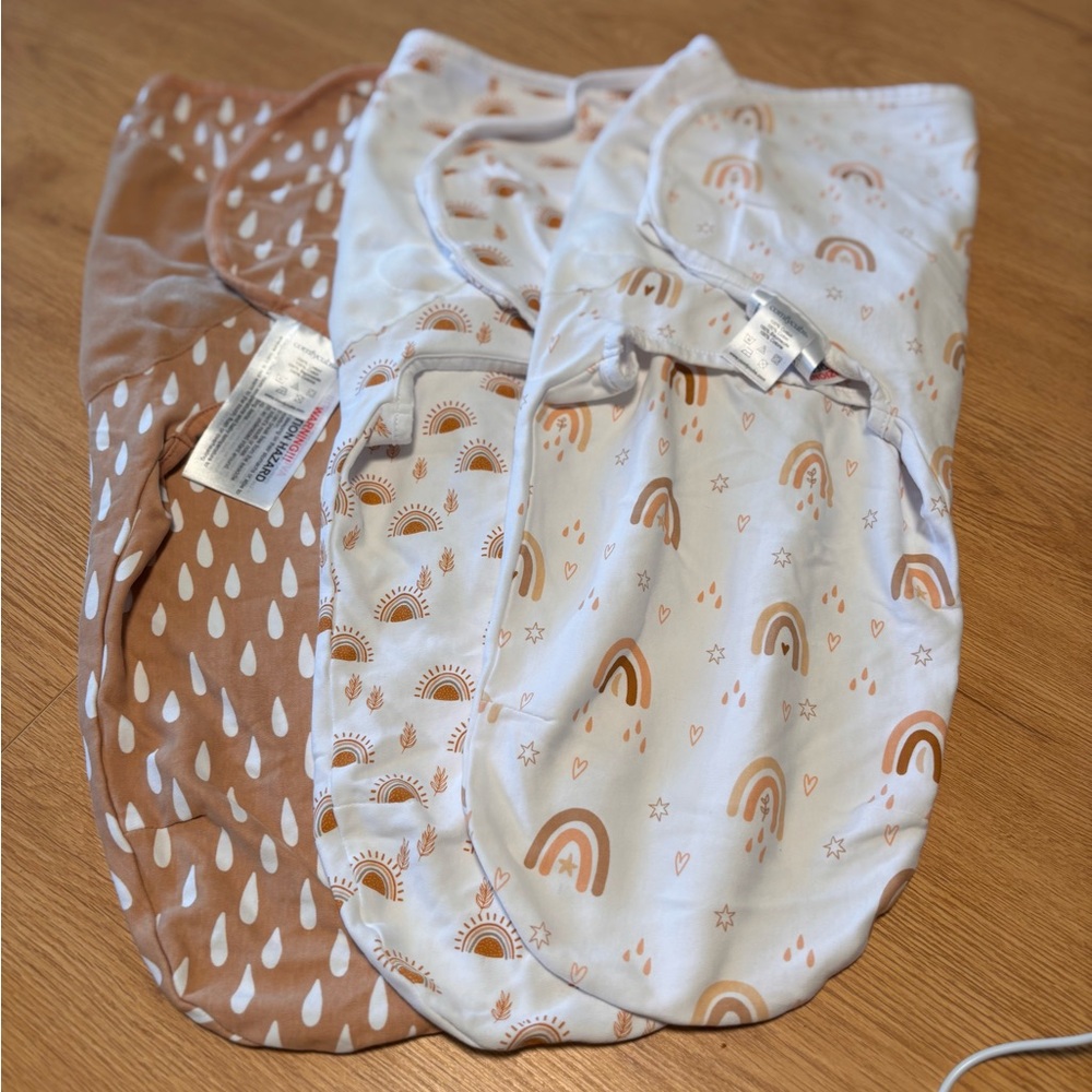 Rainbow and Sun Print Kids Pajamas Sleep Sacks